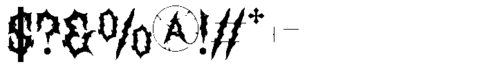 Atherna Regular Font OTHER CHARS