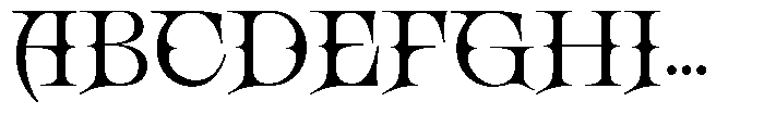 Atherur Font UPPERCASE