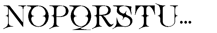 Atherur Font UPPERCASE