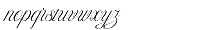 Athesa Luxurious Script Font LOWERCASE