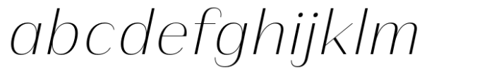 Athisthan Extra Light Italic Font LOWERCASE