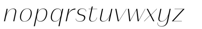 Athisthan Extra Light Italic Font LOWERCASE