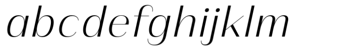 Athisthan Light Italic Font LOWERCASE