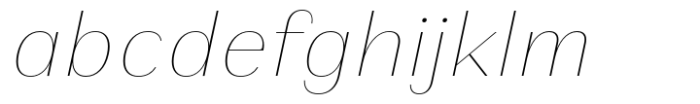 Athisthan Thin Italic Font LOWERCASE