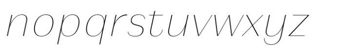 Athisthan Thin Italic Font LOWERCASE