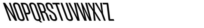 Athletic Condensed Backslant Font UPPERCASE