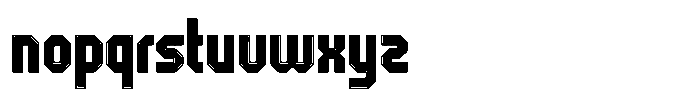 Athletix Inline Font LOWERCASE