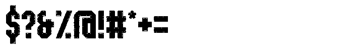 Athletix Rough Inline Font OTHER CHARS