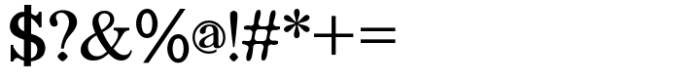 Athoor Style Regular Font OTHER CHARS