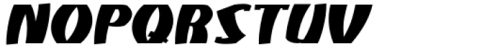 Atiku Black Slanted Font UPPERCASE