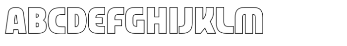 Atlanta Outline Font UPPERCASE
