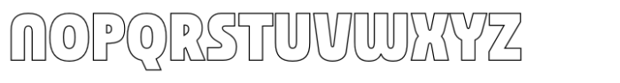 Atlanta Outline Font UPPERCASE
