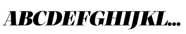 Atlante Display Black Italic Font UPPERCASE