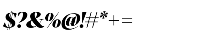 Atlante Display Extrabold Italic Font OTHER CHARS