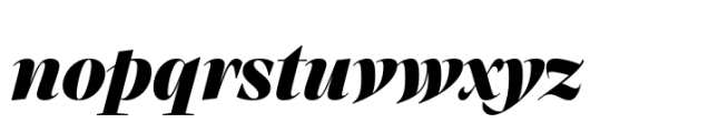 Atlante Display Extrabold Italic Font LOWERCASE