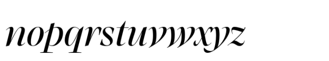 Atlante Display Medium Italic Font LOWERCASE