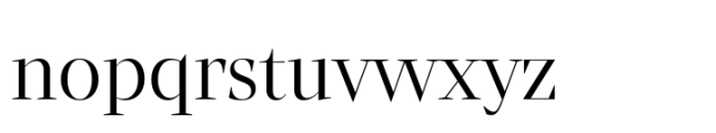 Atlante Display Regular Font LOWERCASE