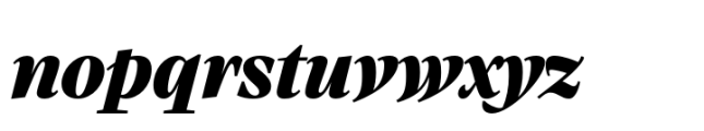 Atlante Text Extrabold Italic Font LOWERCASE