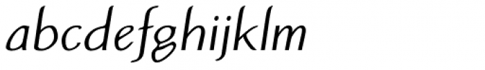 Atlantic Sans Italic Font LOWERCASE
