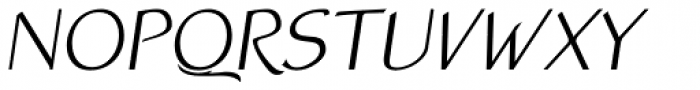 Atlantic Sans OSF Italic Font UPPERCASE