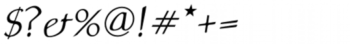 Atlantic Serif Italic Font OTHER CHARS