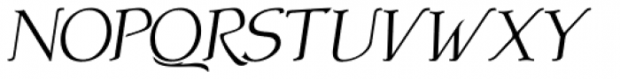 Atlantic Serif Italic Font UPPERCASE