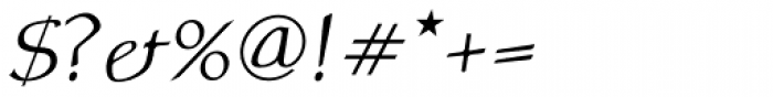 Atlantic Serif OSF Italic Font OTHER CHARS