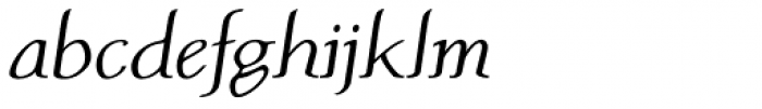 Atlantic Serif OSF Italic Font LOWERCASE