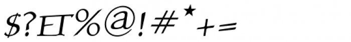 Atlantic Serif SC Italic Font OTHER CHARS