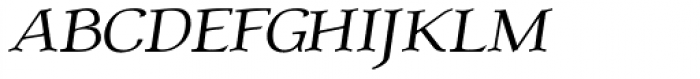 Atlantic Serif SC Italic Font LOWERCASE