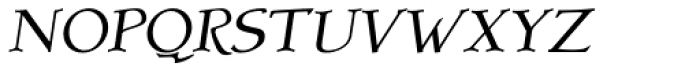 Atlantic Serif SC Italic Font LOWERCASE
