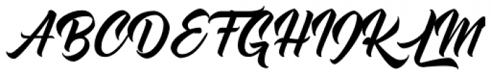 Atlantica Signature Font UPPERCASE