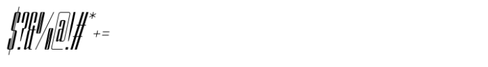 Atnan HC Extra Light Italic Font OTHER CHARS