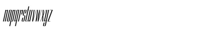 Atnan HC Extra Light Italic Font LOWERCASE