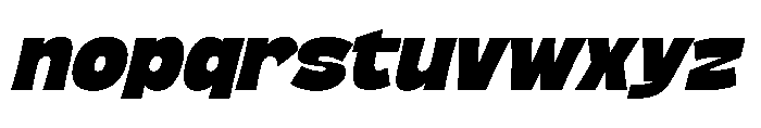 Atomic Beers Italic Font LOWERCASE