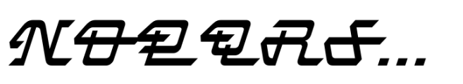 Atompunk Script Italic Font UPPERCASE