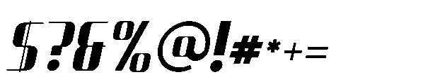 Atrago Italic Font OTHER CHARS