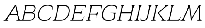 Atsanee Extra Light Italic Font UPPERCASE