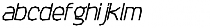 Attac SemiBold Italic Font LOWERCASE