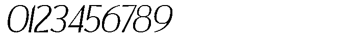 Attelier Italic Font OTHER CHARS