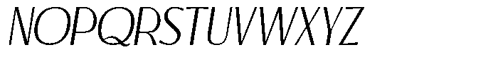 Attelier Italic Font UPPERCASE