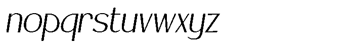 Attelier Italic Font LOWERCASE