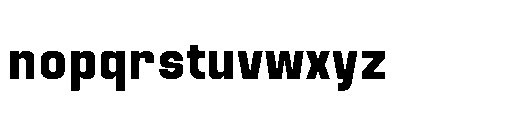 Attha Bold Font LOWERCASE