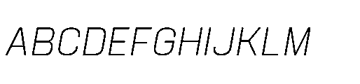 Attha Light Italic Font UPPERCASE