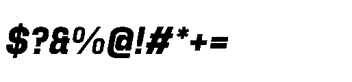 Attha Loopless Bold Italic Font OTHER CHARS
