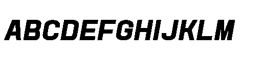 Attha Loopless Bold Italic Font UPPERCASE