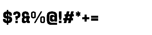 Attha Loopless Bold Font OTHER CHARS