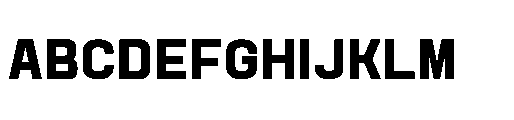 Attha Loopless Bold Font UPPERCASE