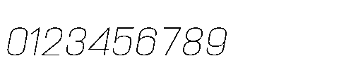 Attha Loopless Extra Light Italic Font OTHER CHARS