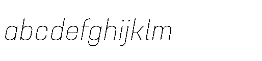 Attha Loopless Extra Light Italic FONT